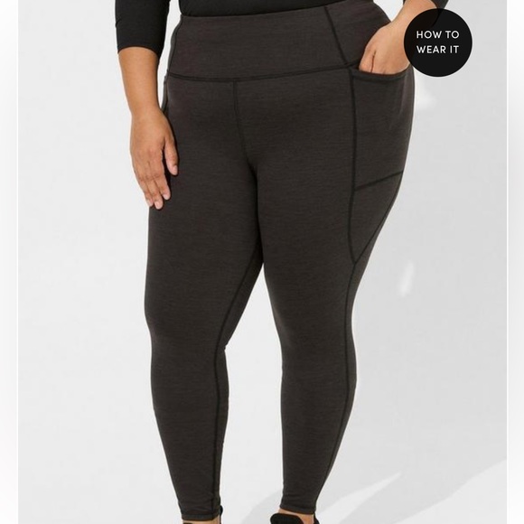 torrid Pants - Torrid Super Soft Grey Exercise Athleisure Workout Leggings Pants Pockets Active